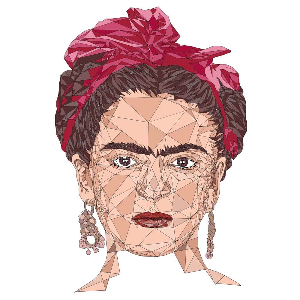 Frida Kahlo Digital Print Art in A5
