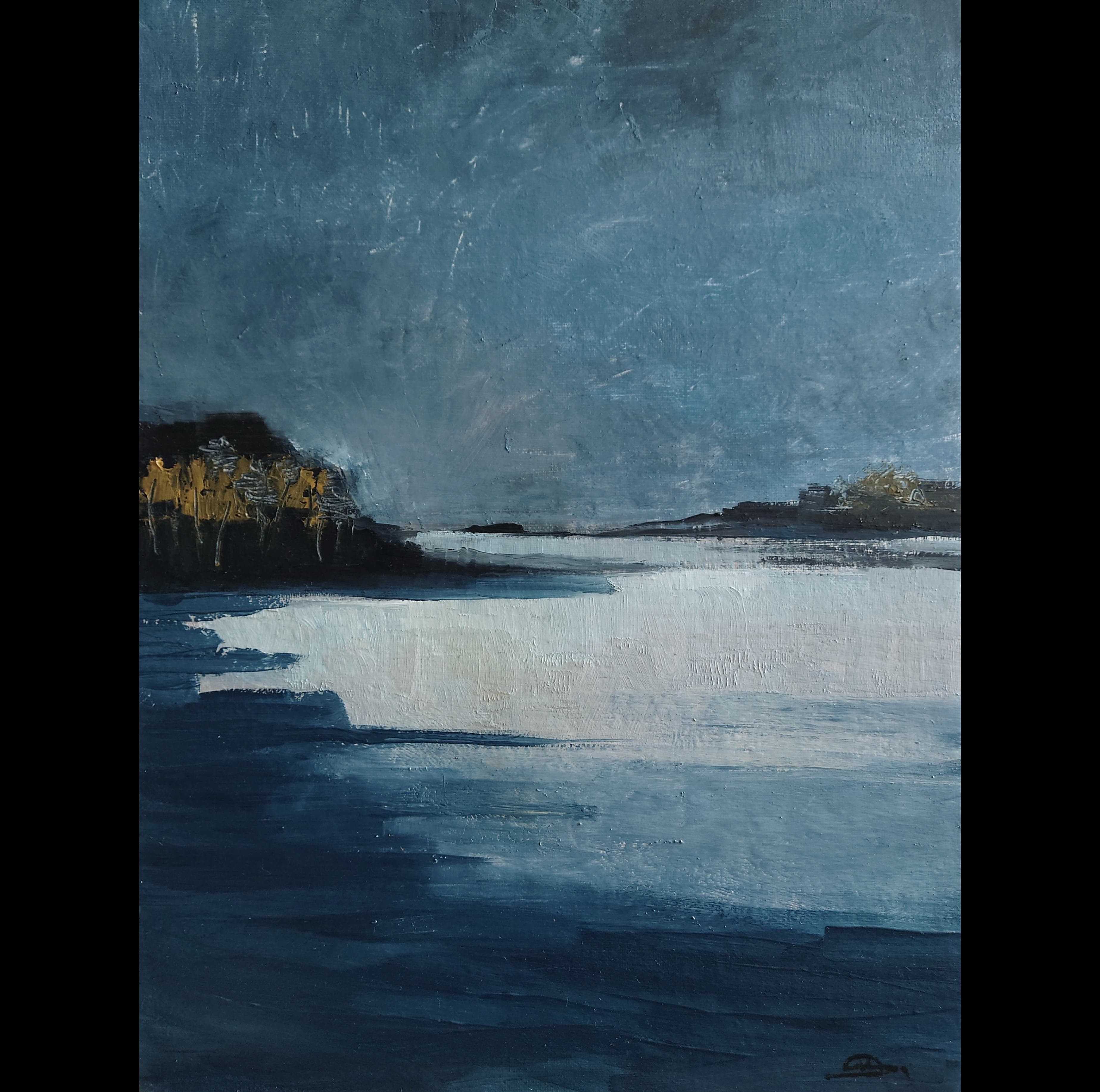Frozen Lake Oil Painting thumbnail-0