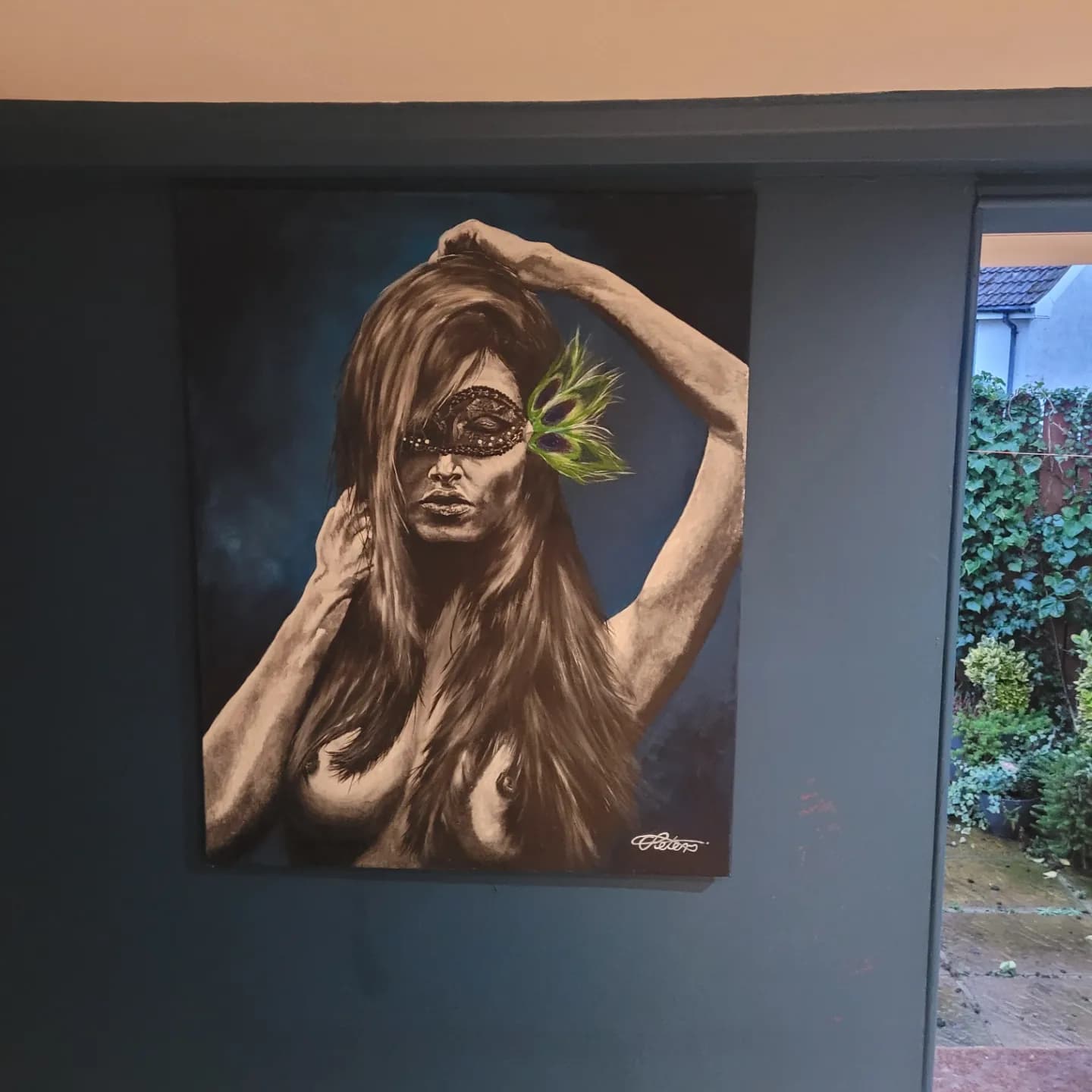 Muse - Female Nude Acrylic on Canvas thumbnail-1