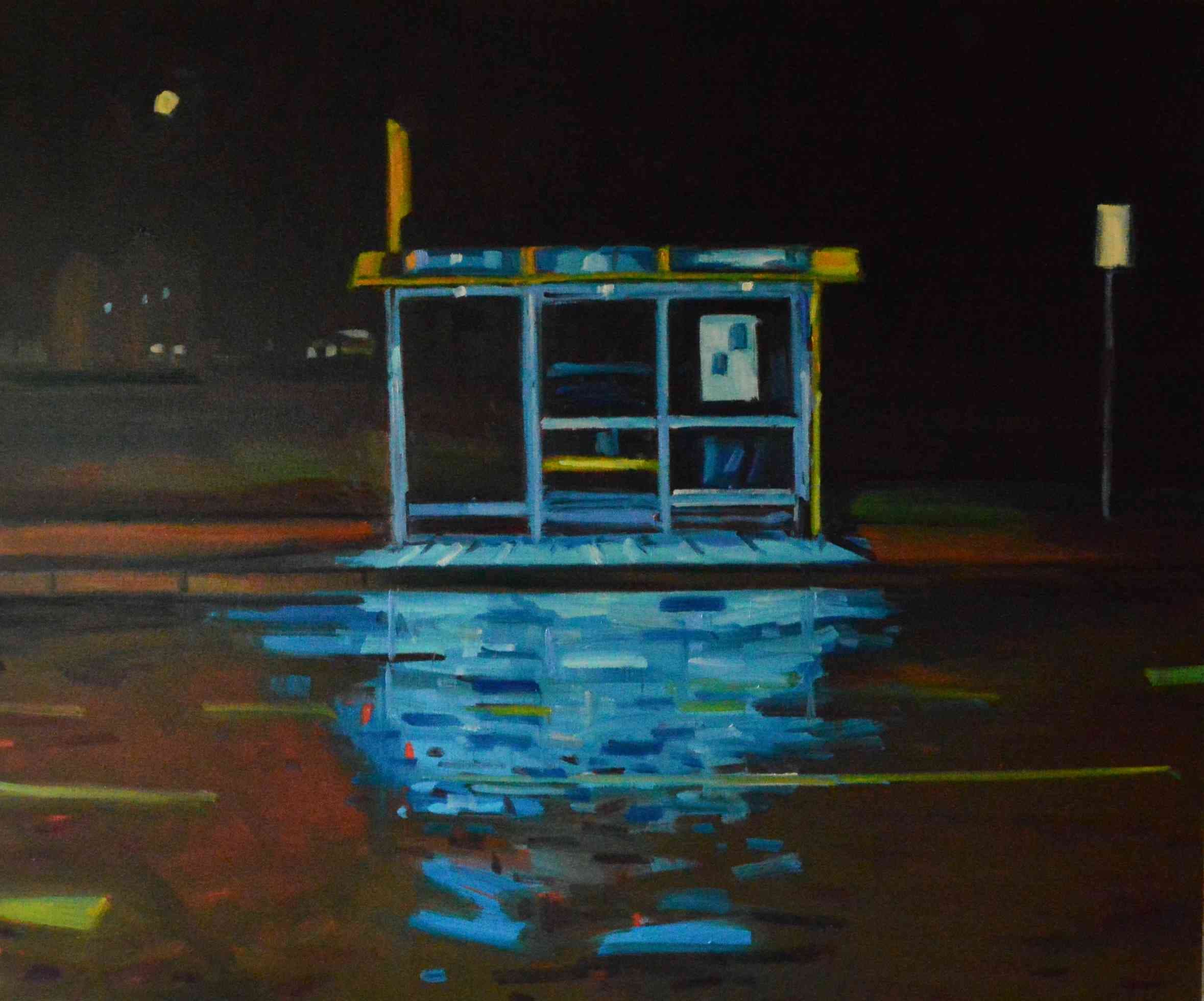 Bus Stop Oil Art thumbnail-0