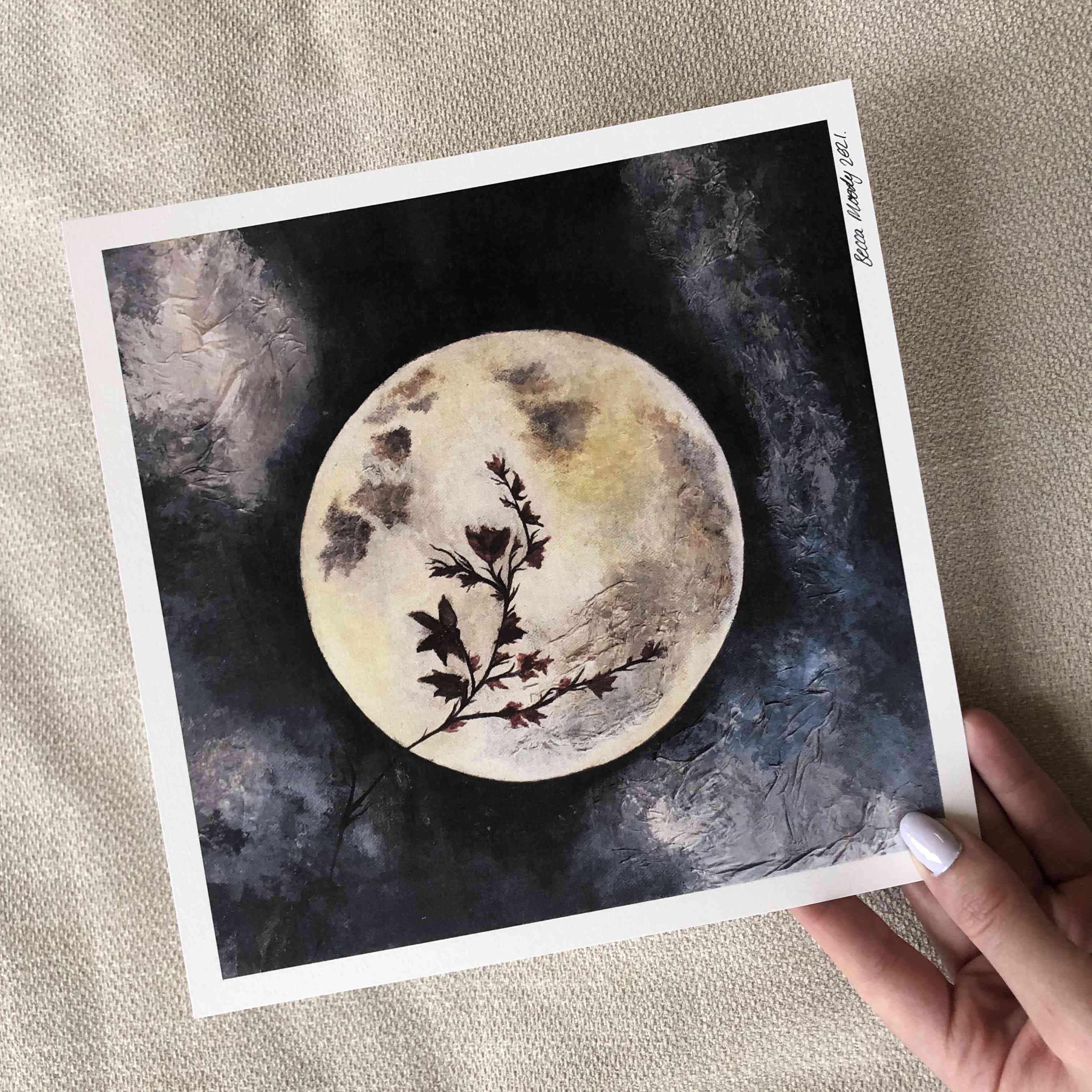 Celestial Moon-celestial moon art print thumbnail-1