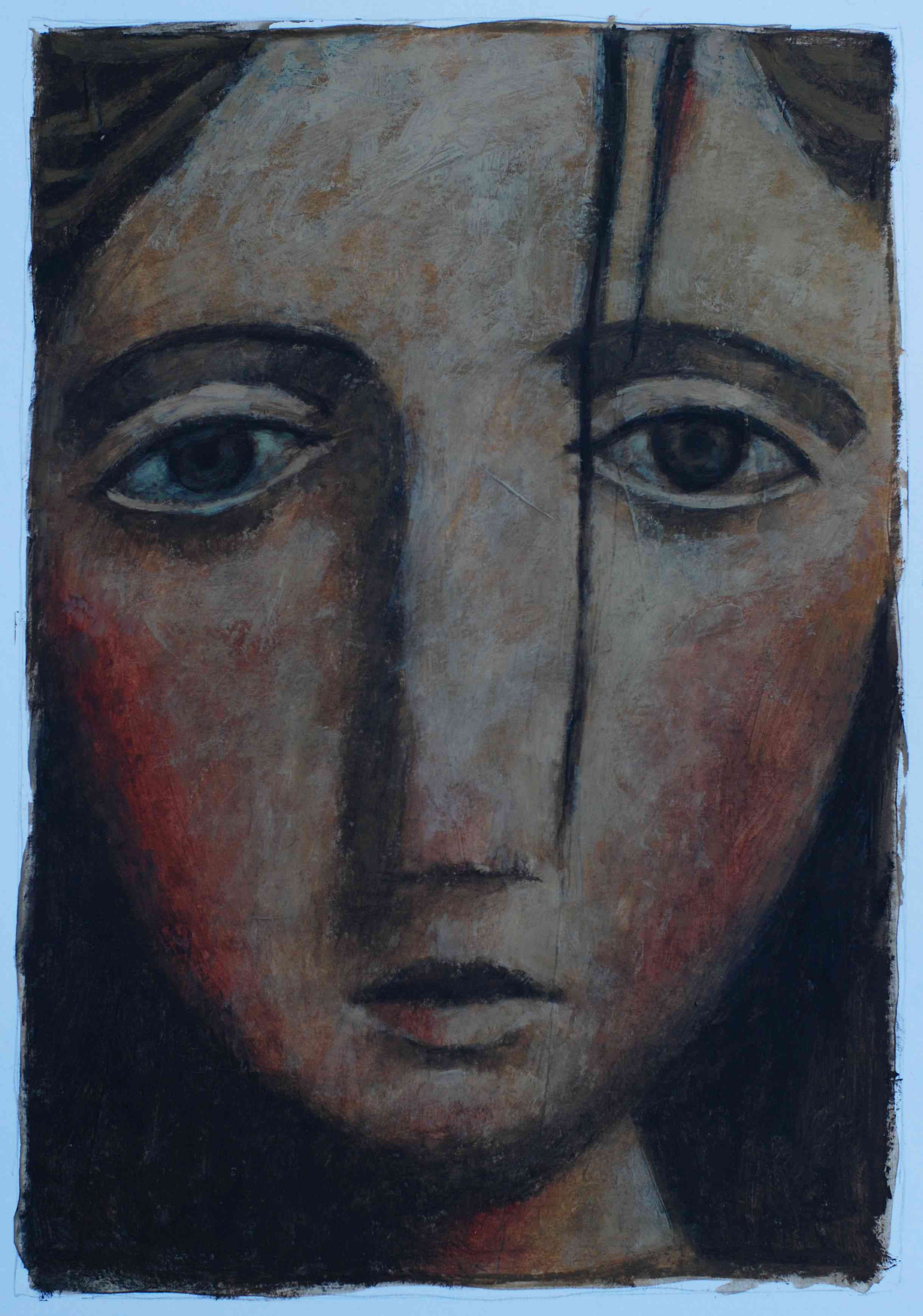 Head 2 - Oil and Cold Wax Figurative Art