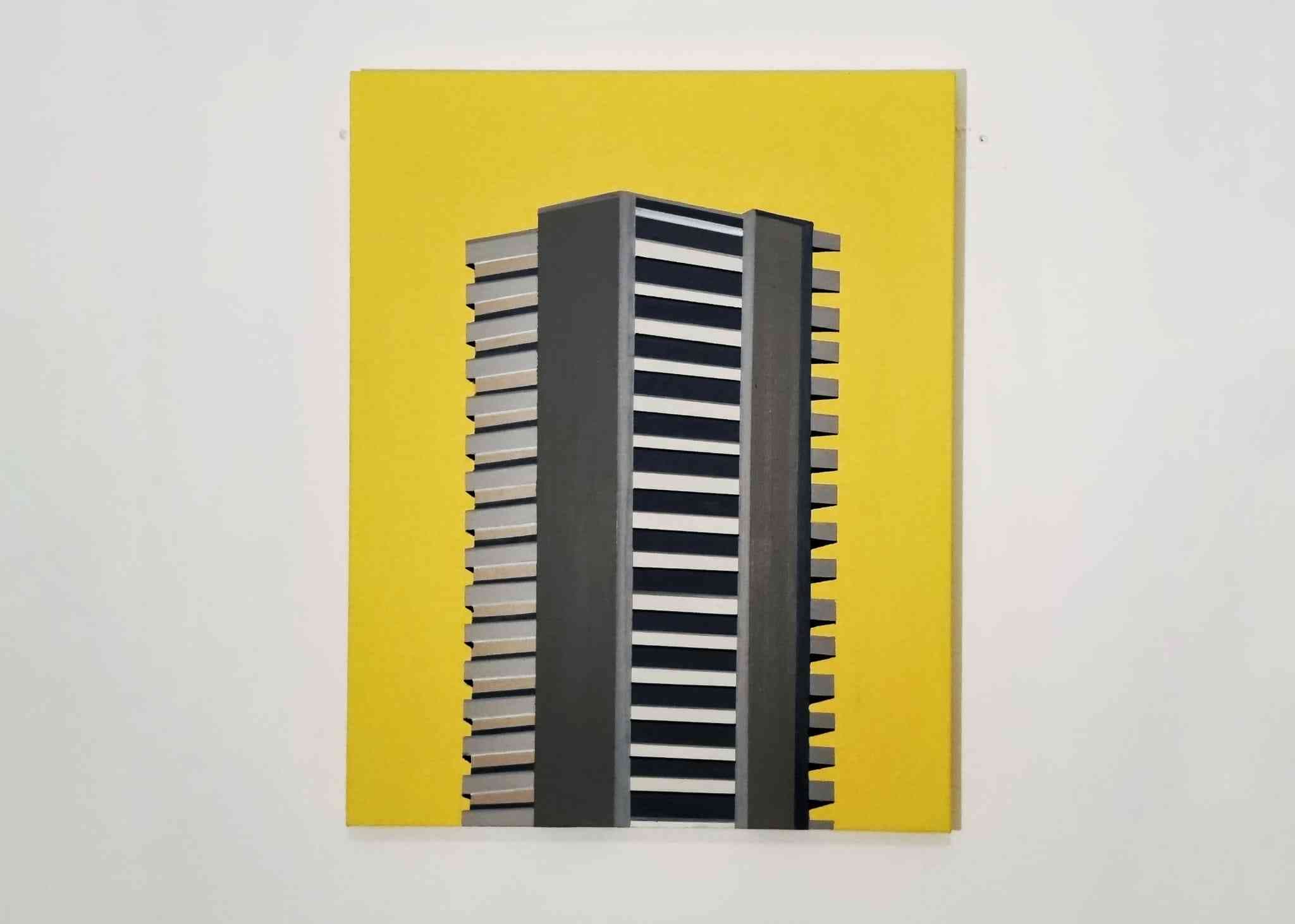 Brentford Tower block -Acrylic Brentford Tower Block Artwork thumbnail-1