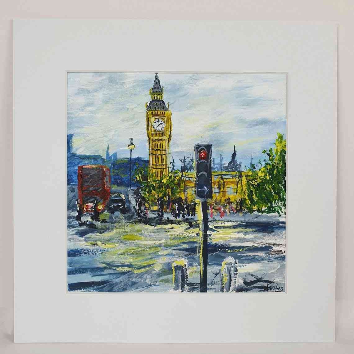 Westminster London-Westminster Acrylic on Paper thumbnail-0