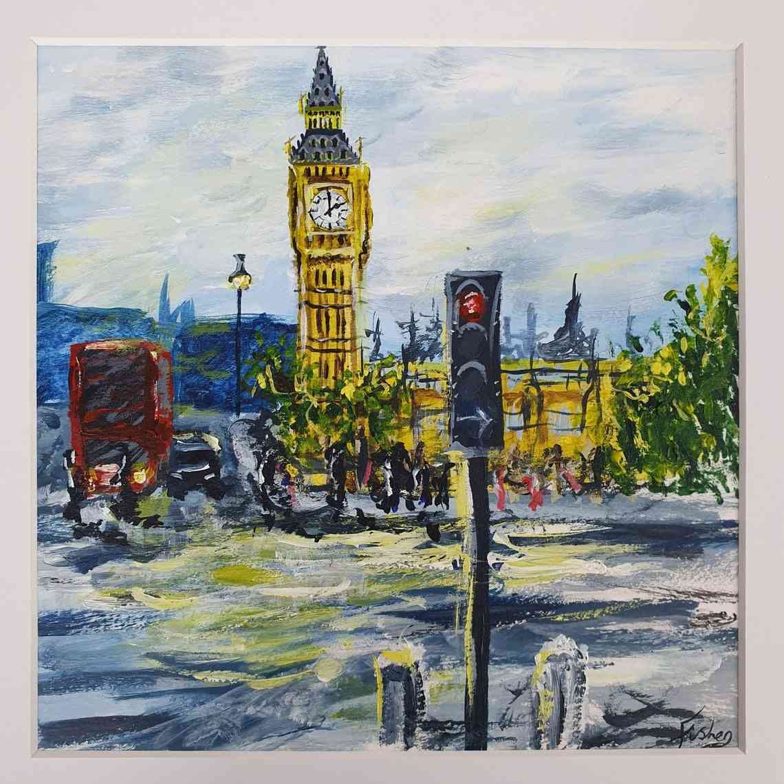 Westminster London-Westminster Acrylic on Paper thumbnail-1