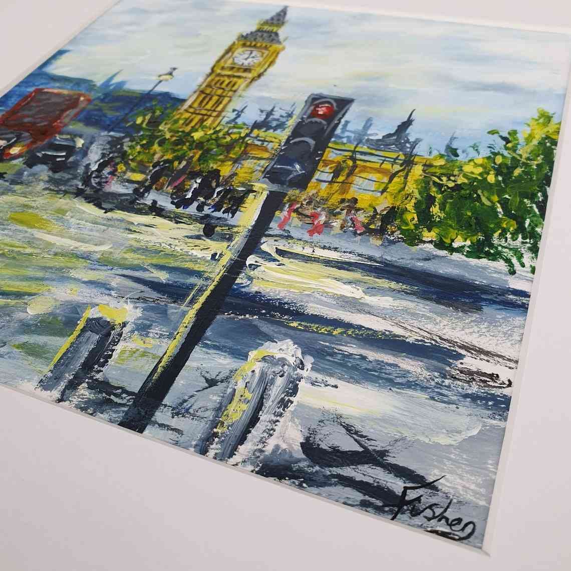 Westminster London-Westminster Acrylic on Paper thumbnail-2