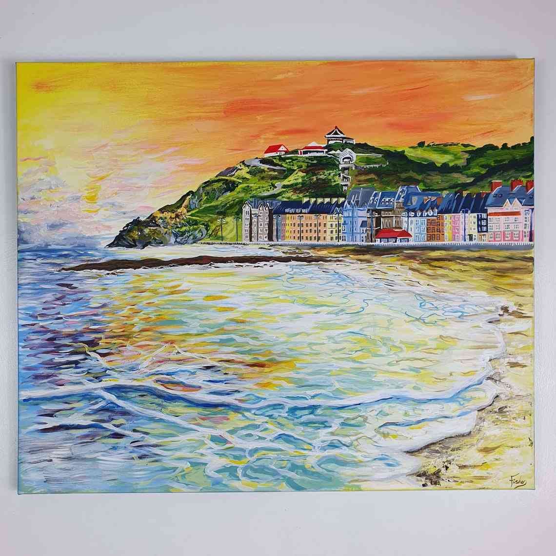 Aberystwyth acrylic on canvas thumbnail-1