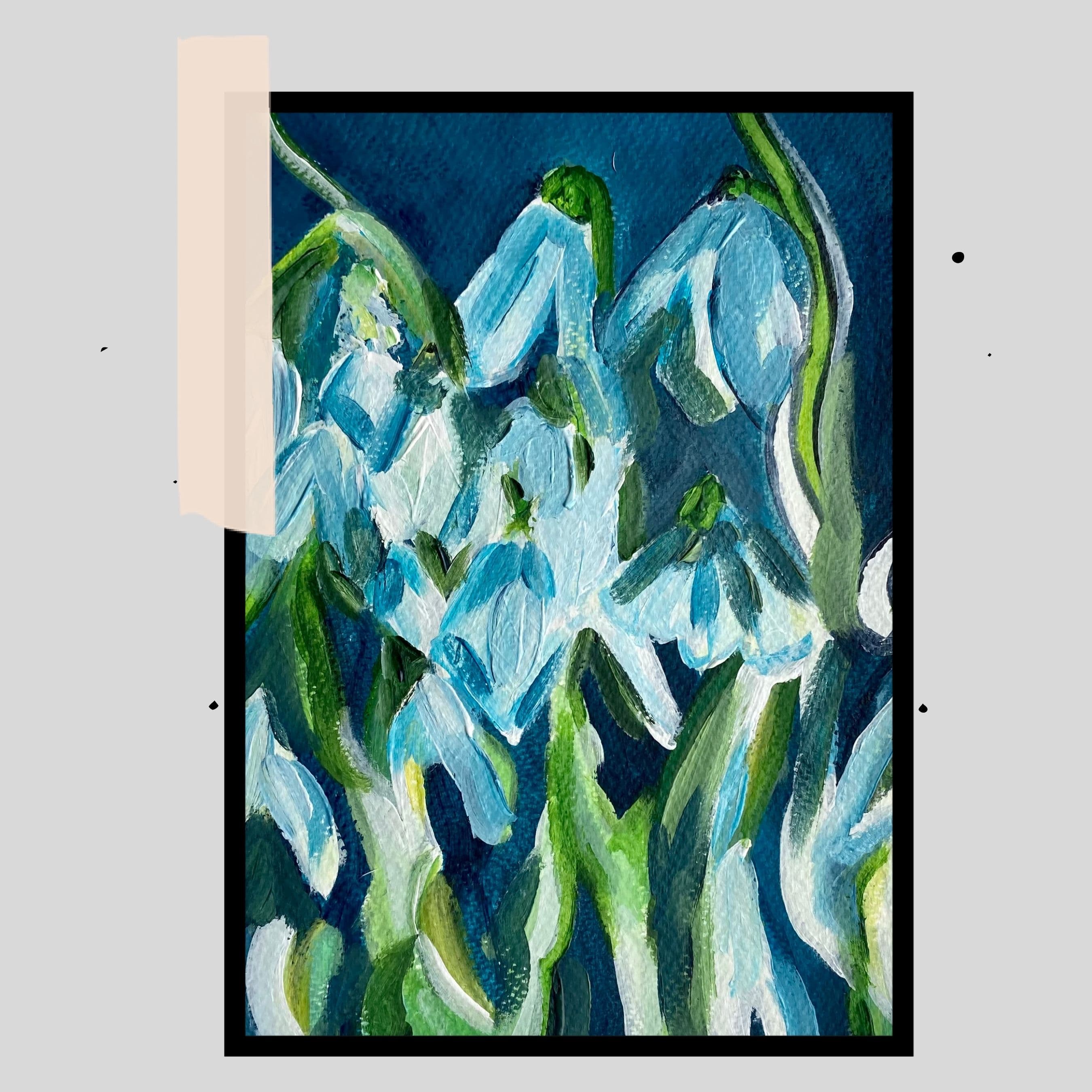 Tobago Palm-Snow Drops Artwork thumbnail-0