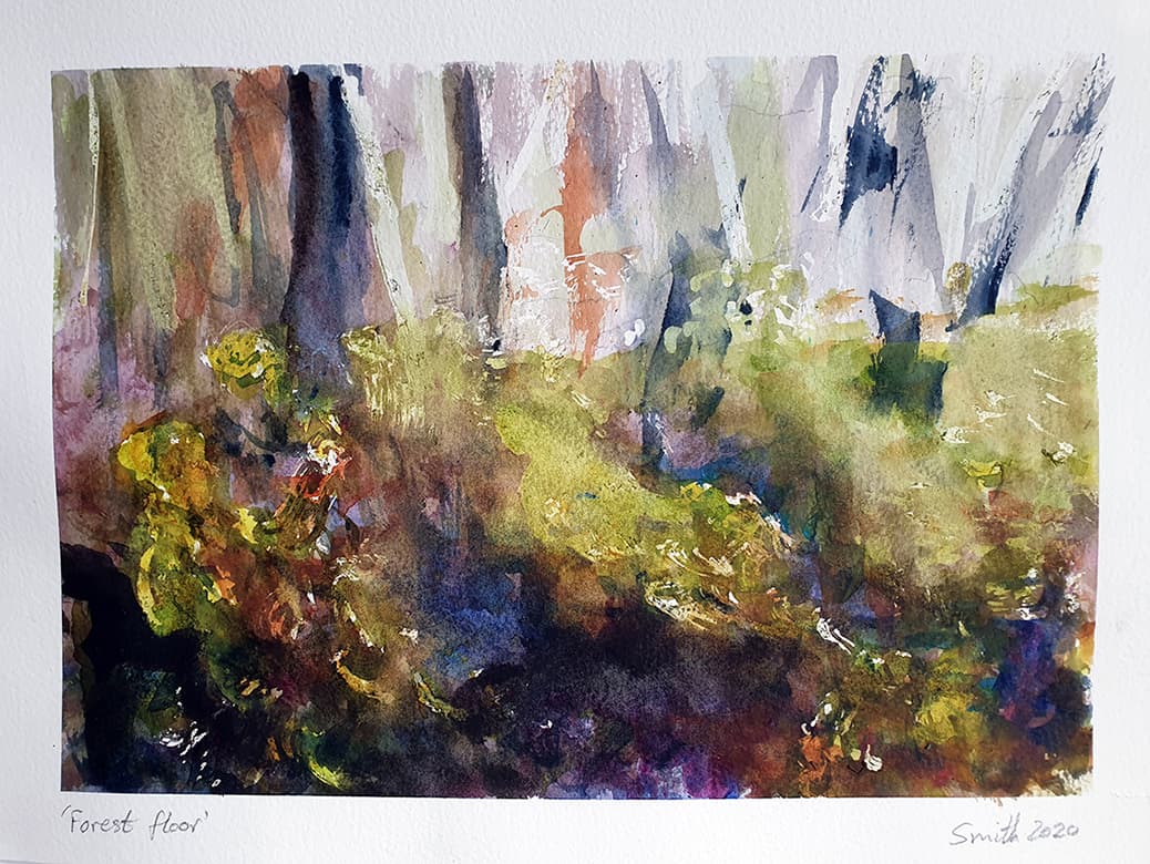 Forest Floor- Evocative Forest Landscape Art thumbnail-0