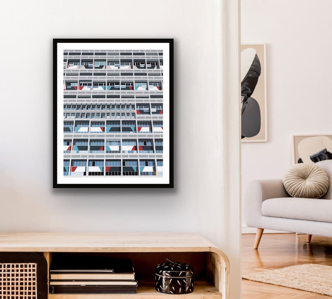 Modernhaus -  Abstract Urban Digital Print Art thumbnail-1