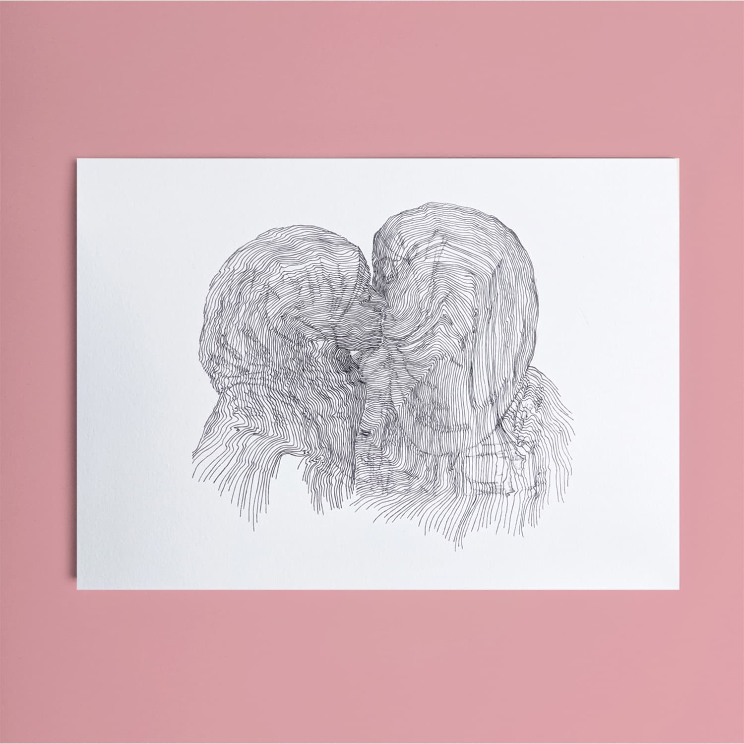 Kiss of Equality-Figurative kiss of equality artwork