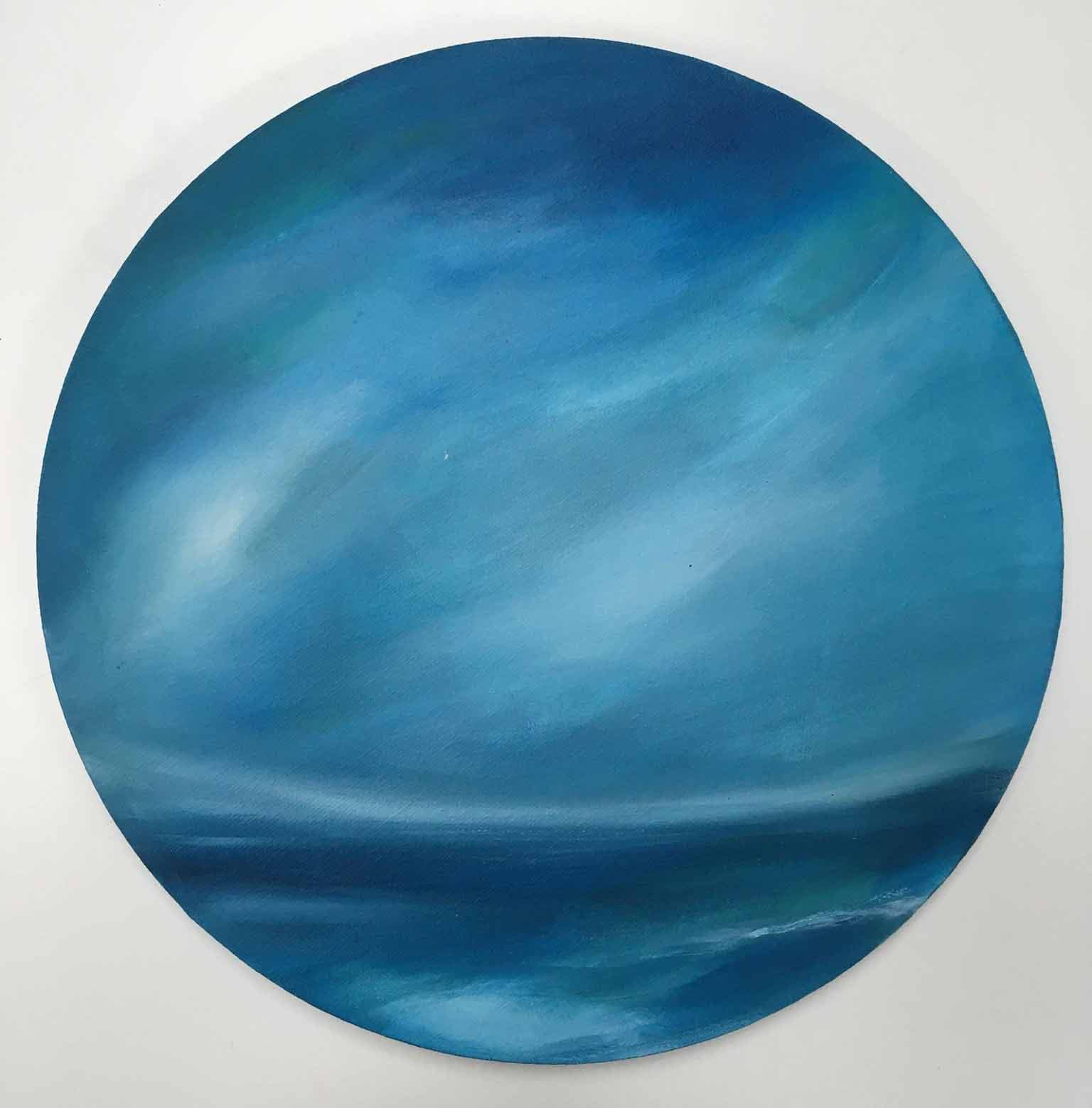 Tyde - Coast Blue Tide Oil Painting