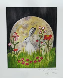 Amongst The Flowers - Mixed Media Print thumbnail-1