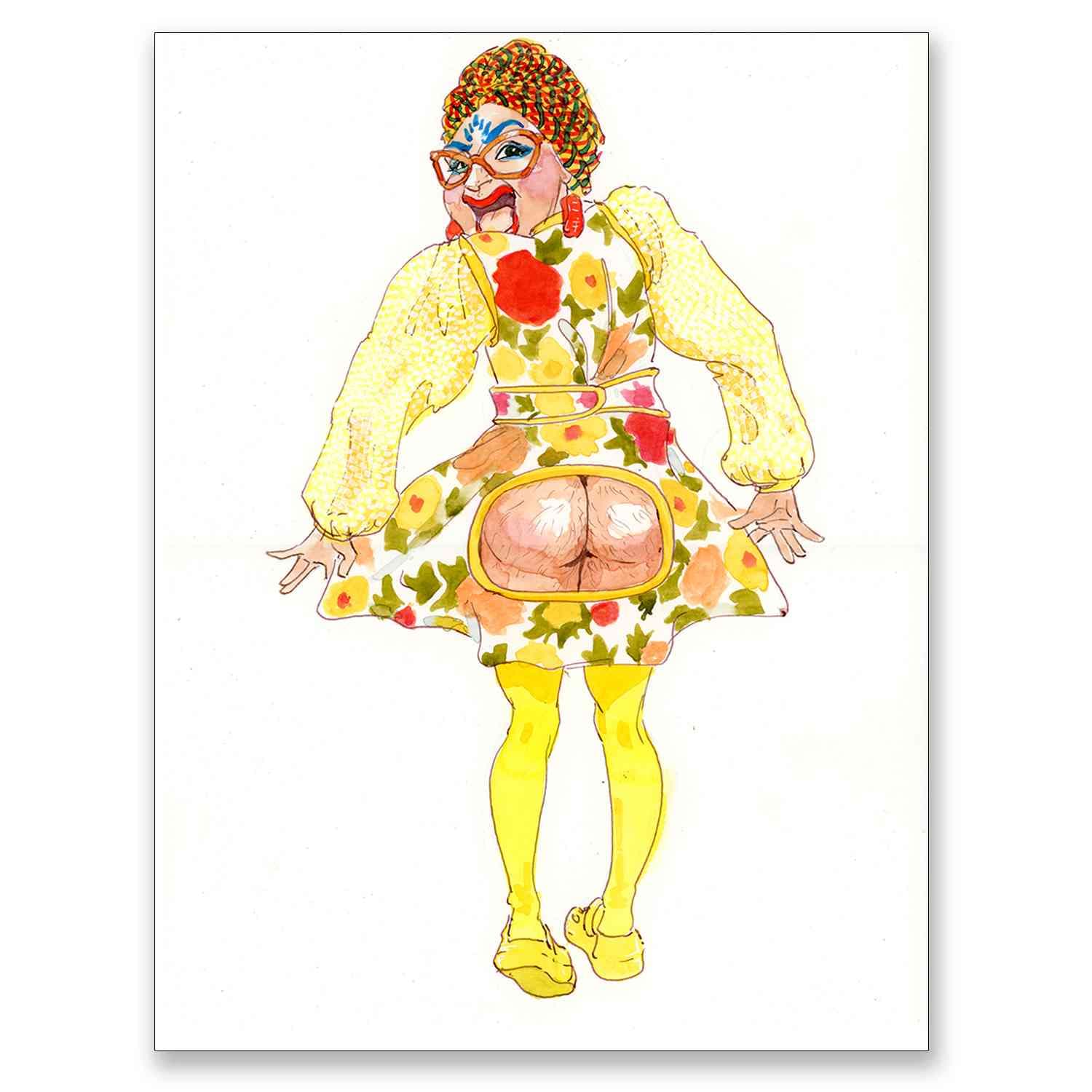 Ginny Lemon - Drag Race UK Season 2 - Original Artwork thumbnail-0