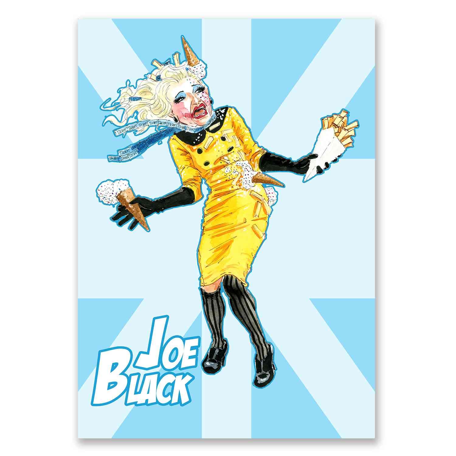 Joe Black - Drag Race UK Season 2 - A4 Print thumbnail-0