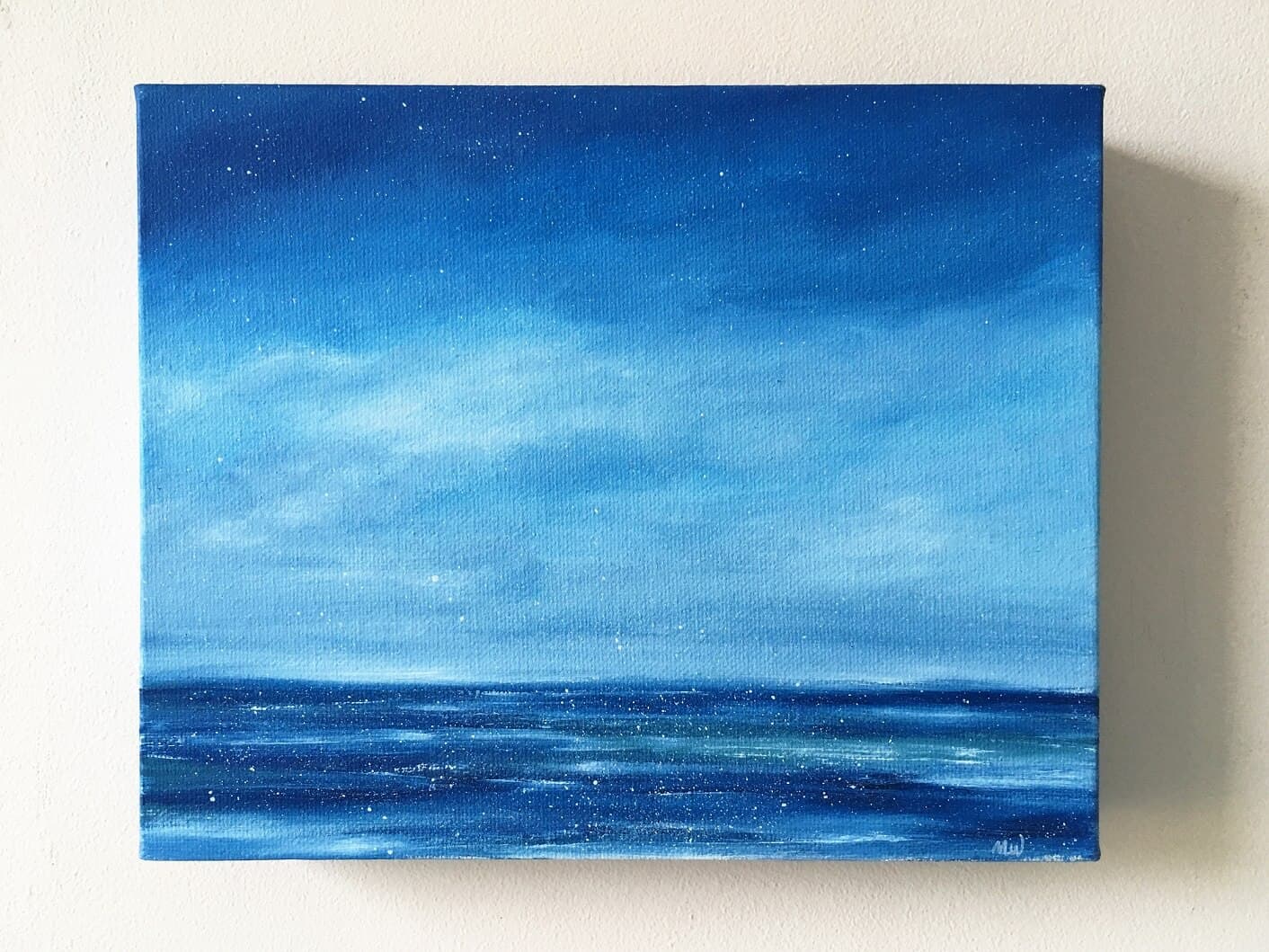 Skies in the North - Northern Sky Abstract Oil Painting thumbnail-0