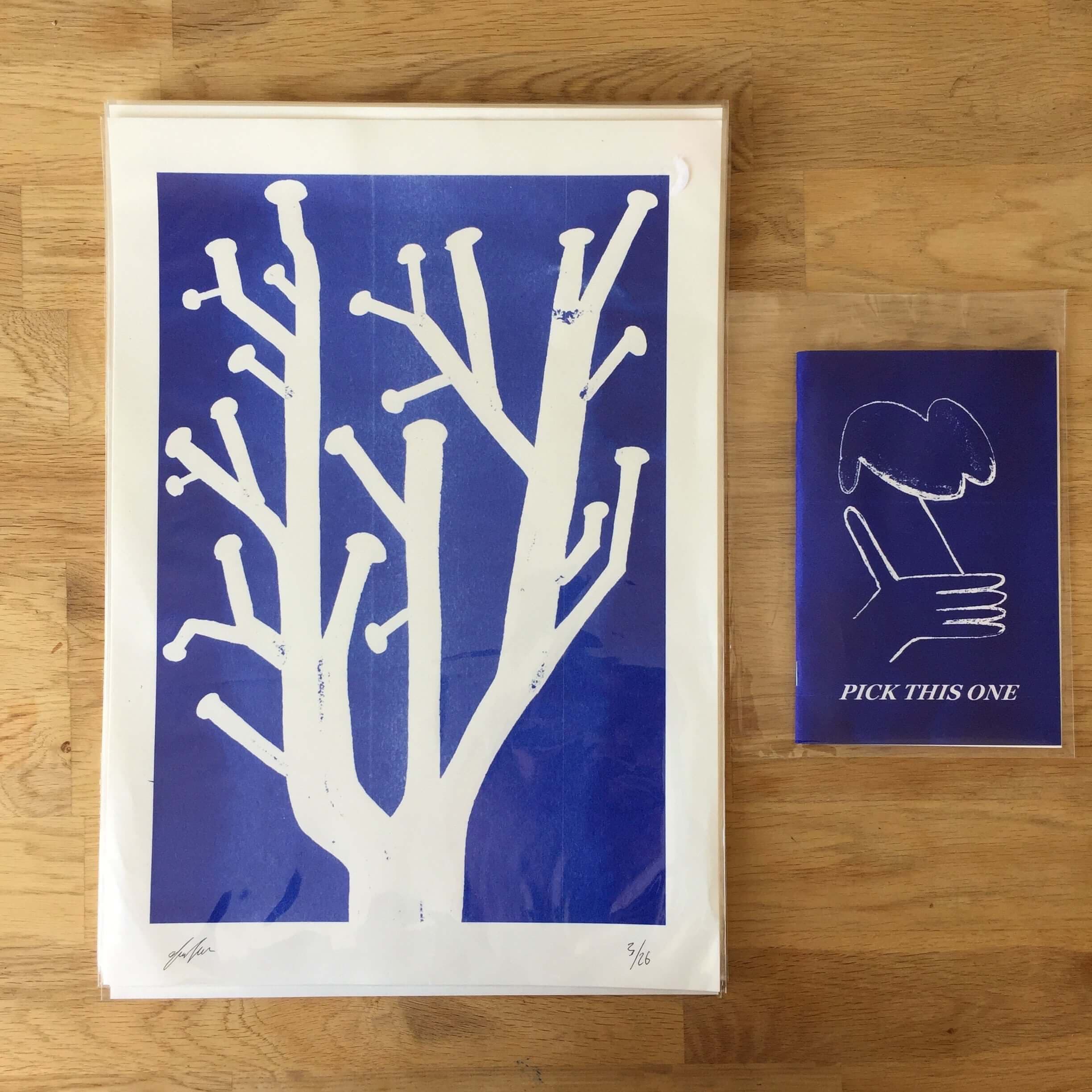 Pick This One Print and Zine - Single Colour Risograph Print thumbnail-0