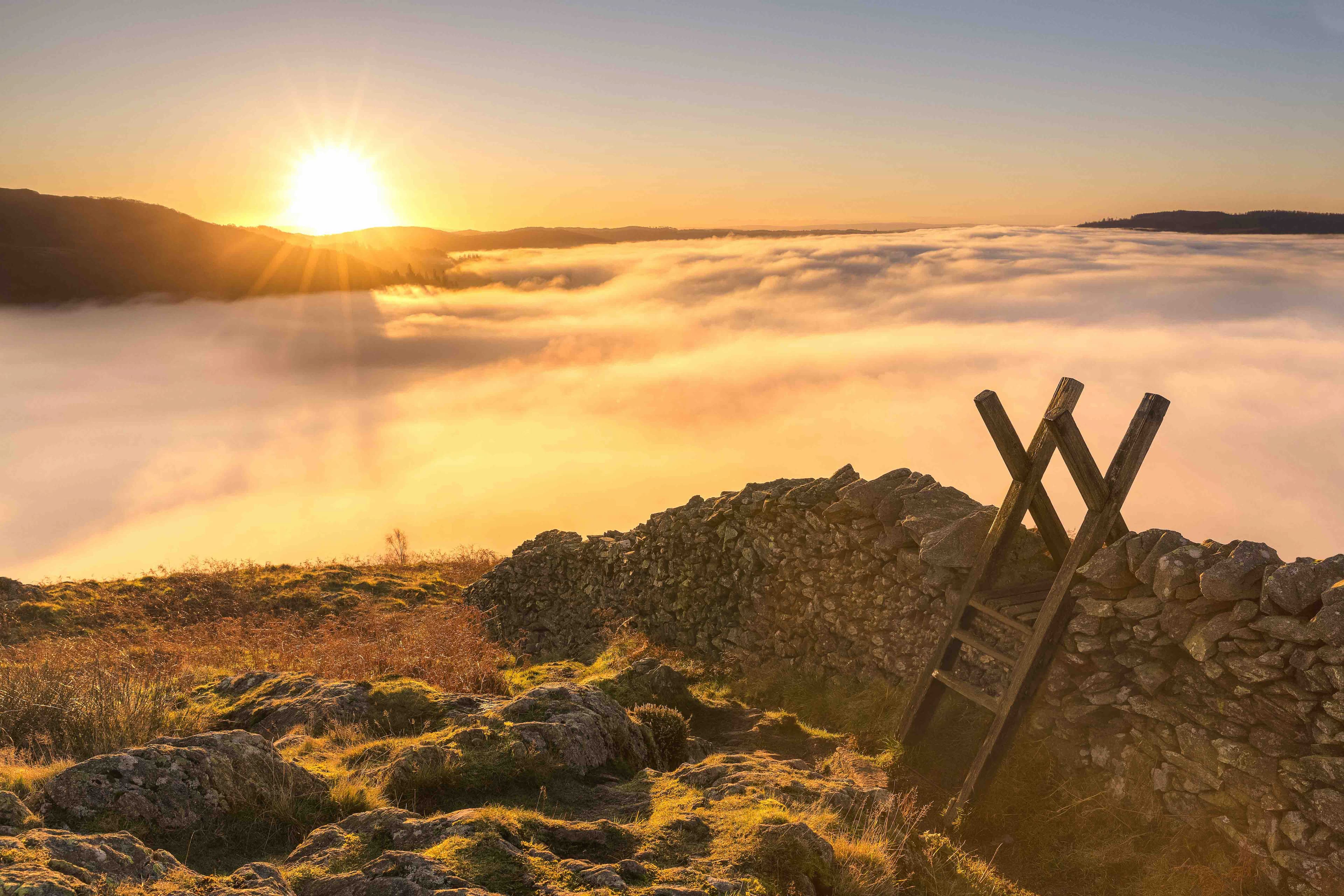 Above The Clouds - Windermere Lake  Landscape Art thumbnail-0