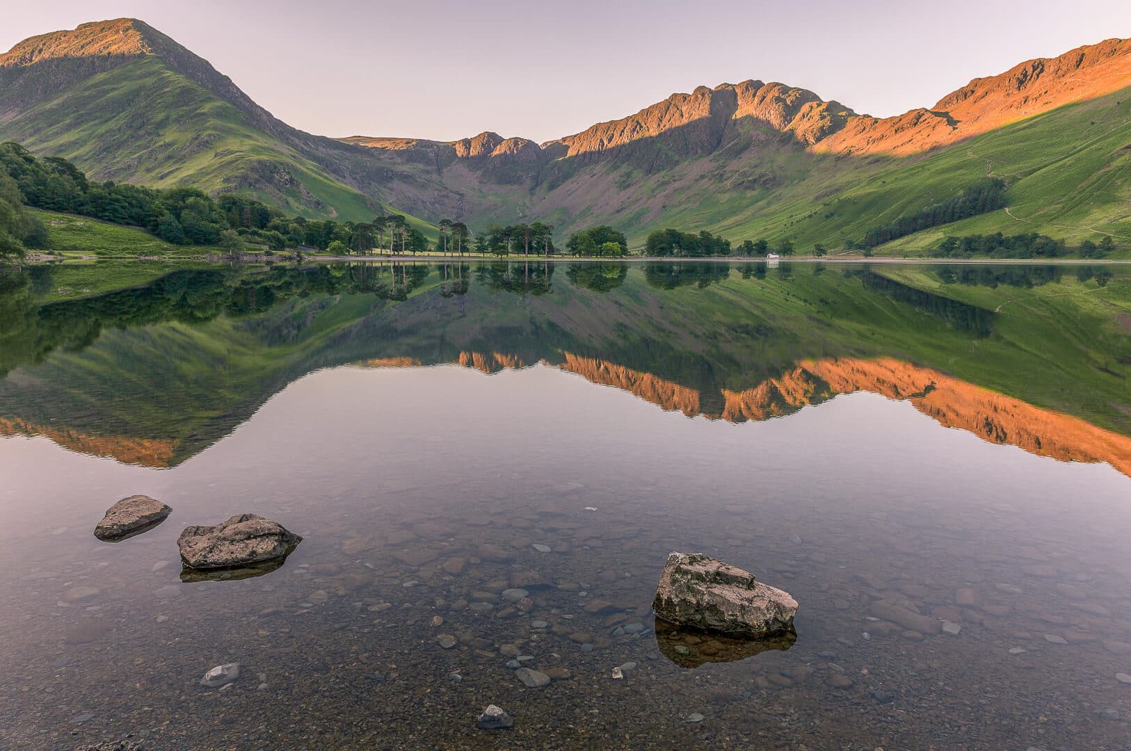 First Light on Buttermere Lake Digital Photo Art thumbnail-0