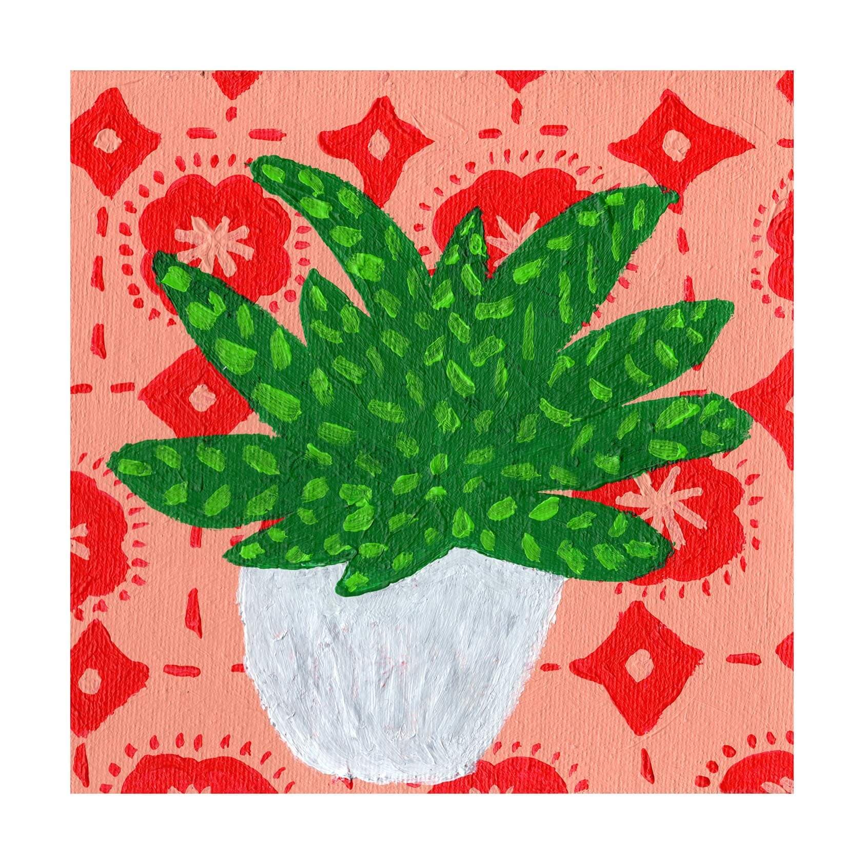 Succulent-Acrylic Succulent Giclee Print