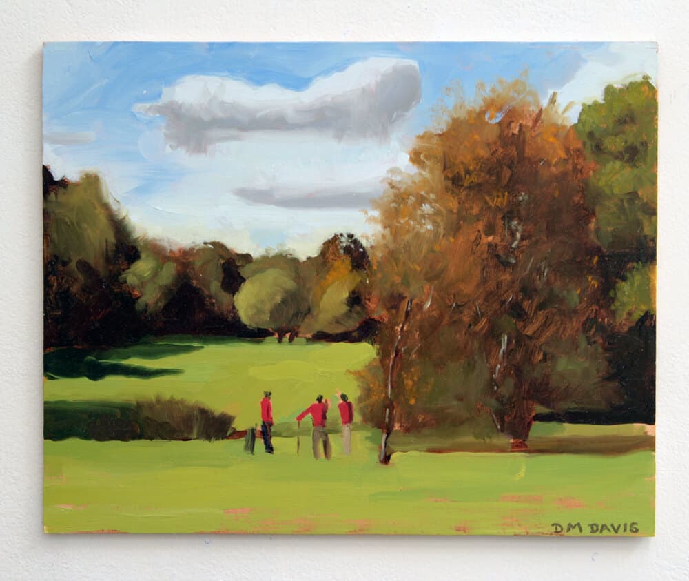 Three golfers-Plein Air Painting of Golfers thumbnail-0