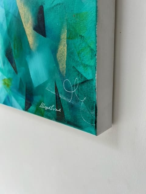 Entwined - Geometric Acrylic Canvas Art thumbnail-1