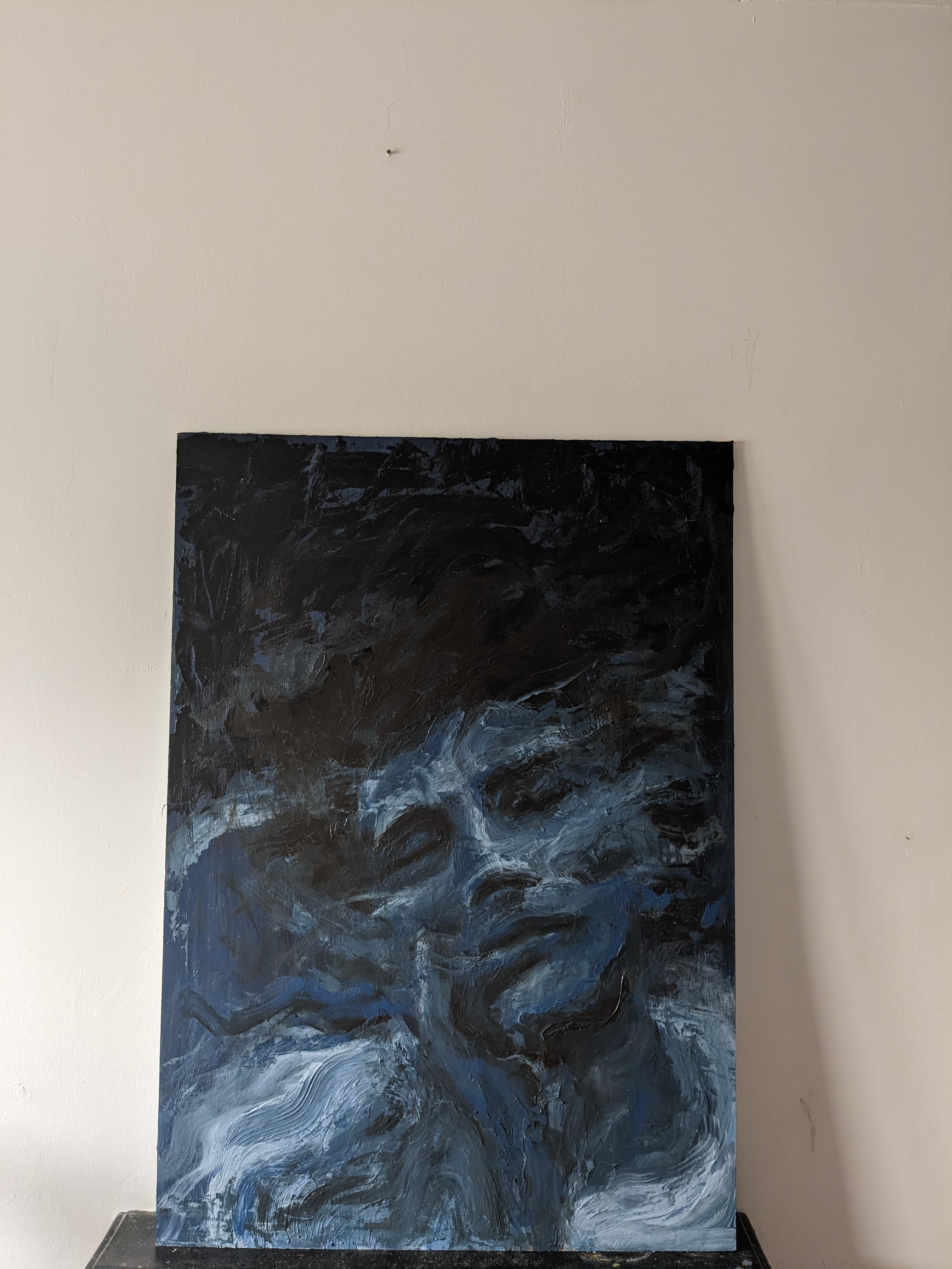 Thoughts - A2 Aluminium Panel Painting thumbnail-1