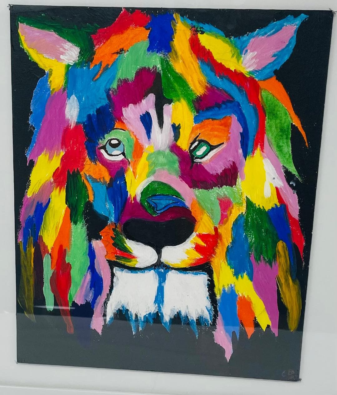 Lion Acrylic Art thumbnail-1