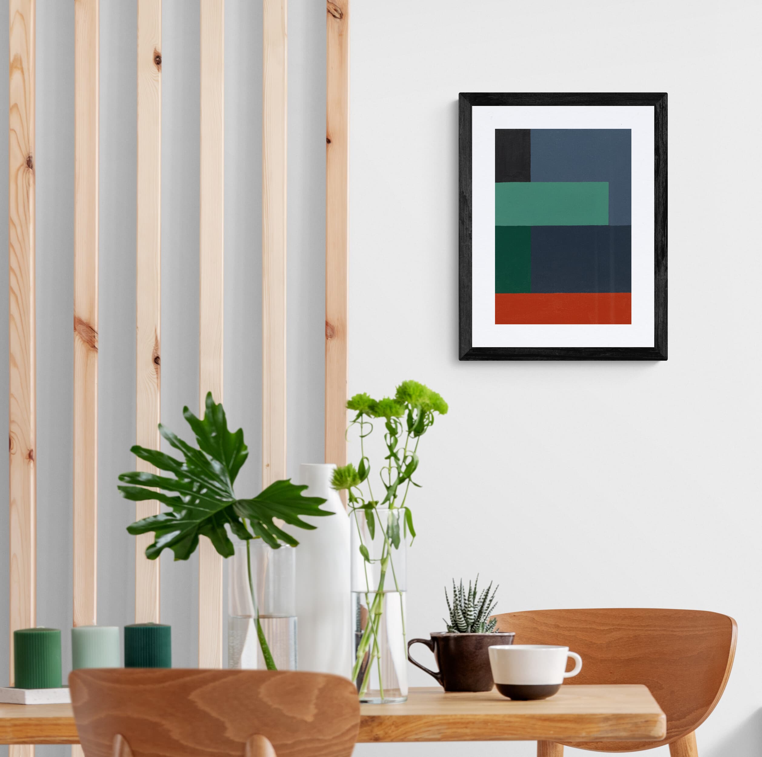 Perfect Fit - Abstract Brick Wall Geometric Artwork thumbnail-1