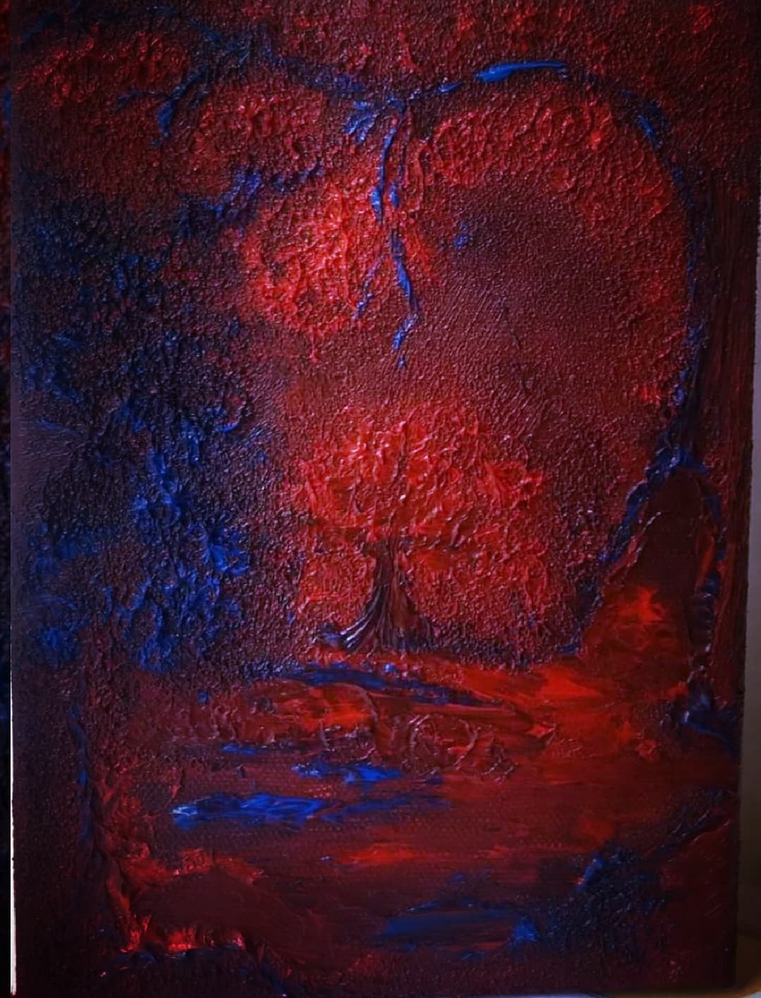 Deep to Yourself- Mystic Mood Abstract Oil Painting thumbnail-0