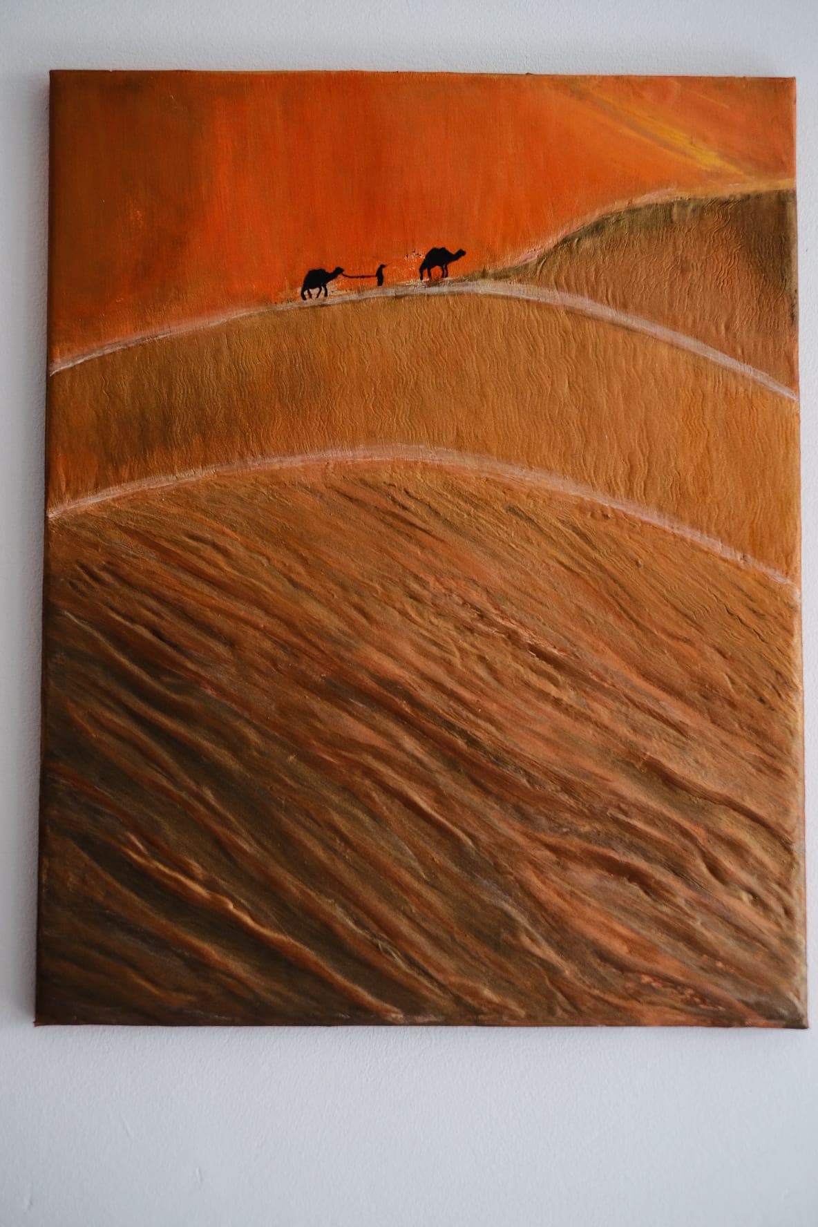 Golden Desert Acrylic Art thumbnail-0