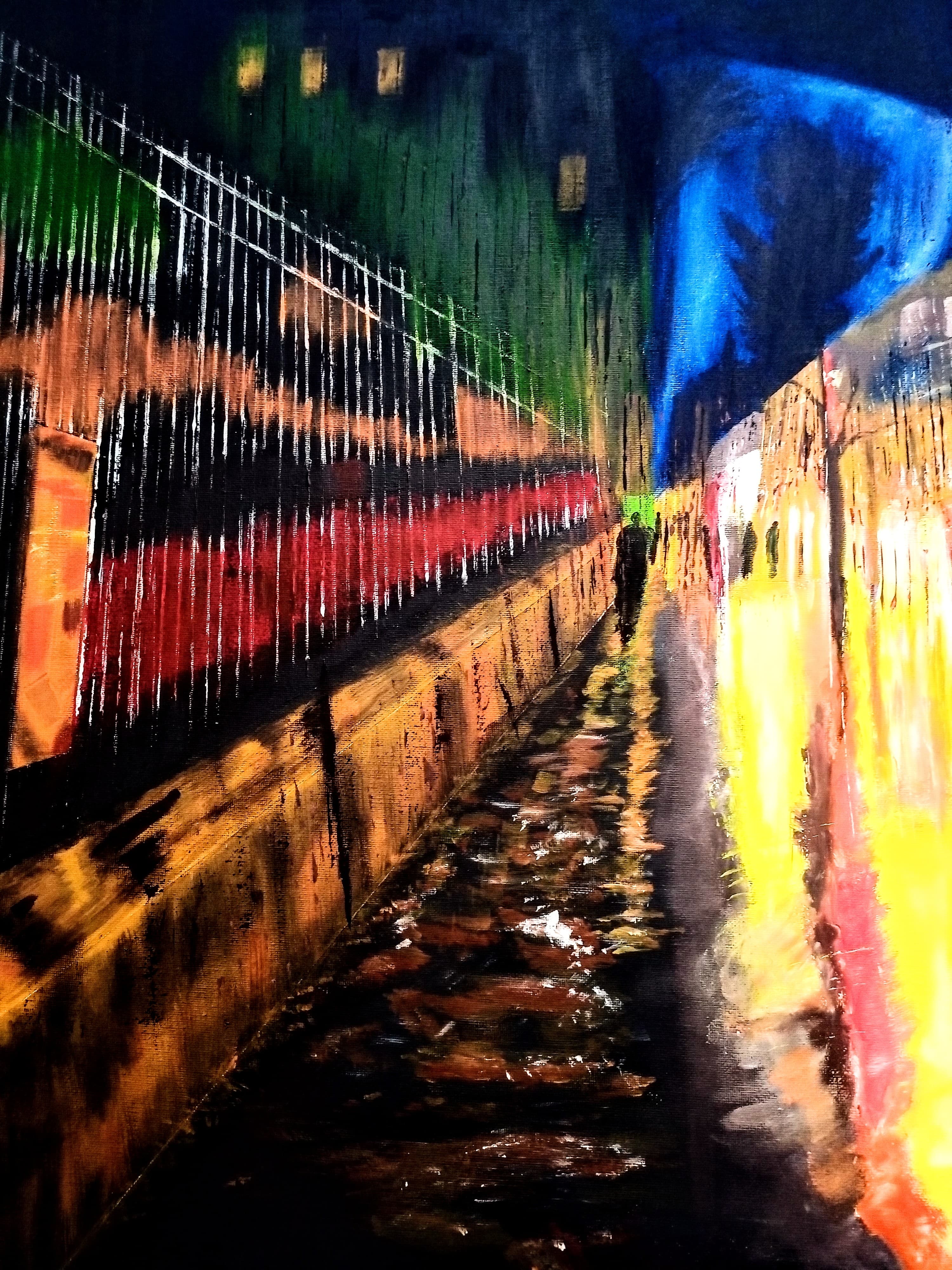 Colourful Night Acrylic Art