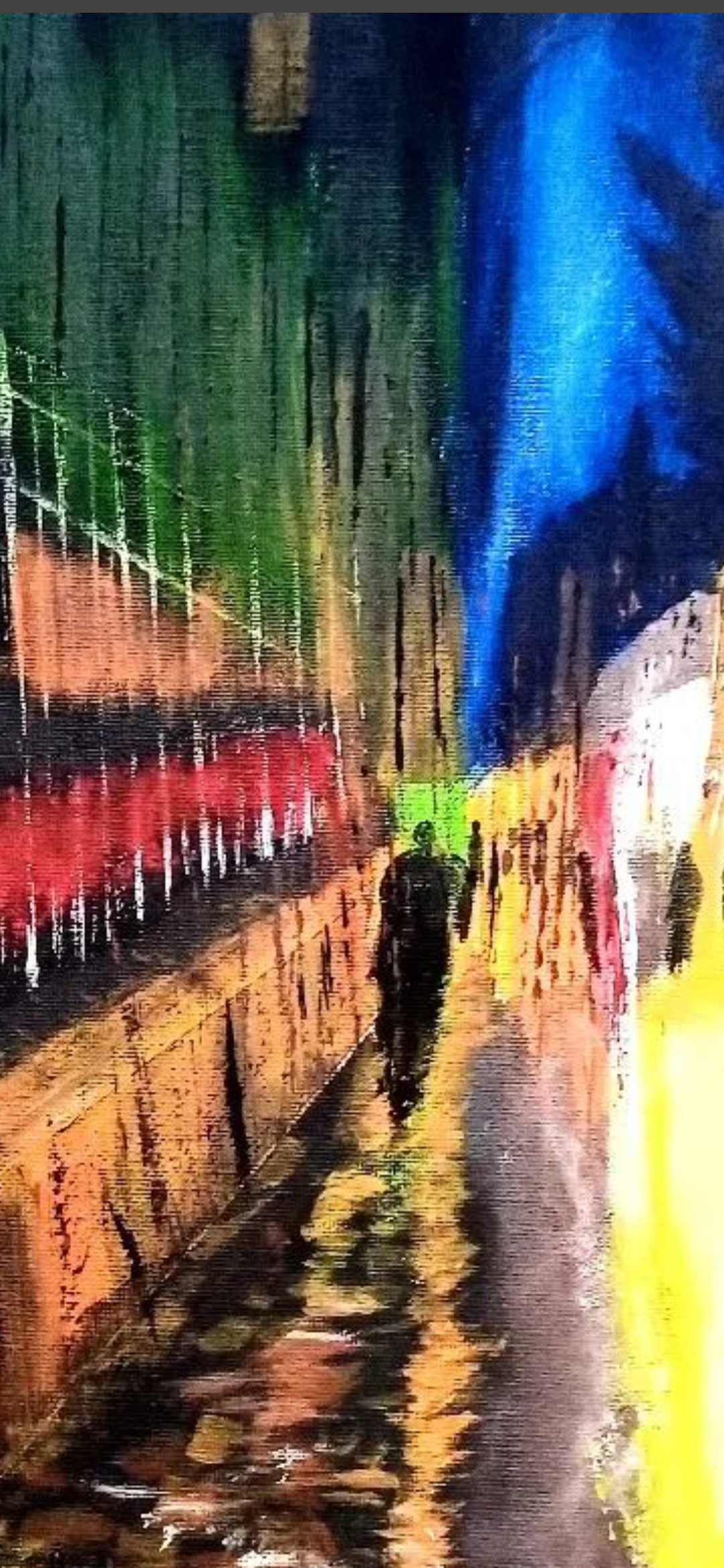 Colourful Night Acrylic Art thumbnail-1