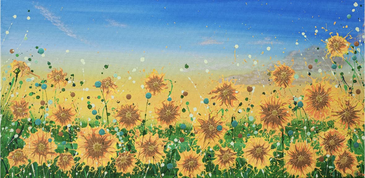 Sunflower Haven Acrylic Art thumbnail-0