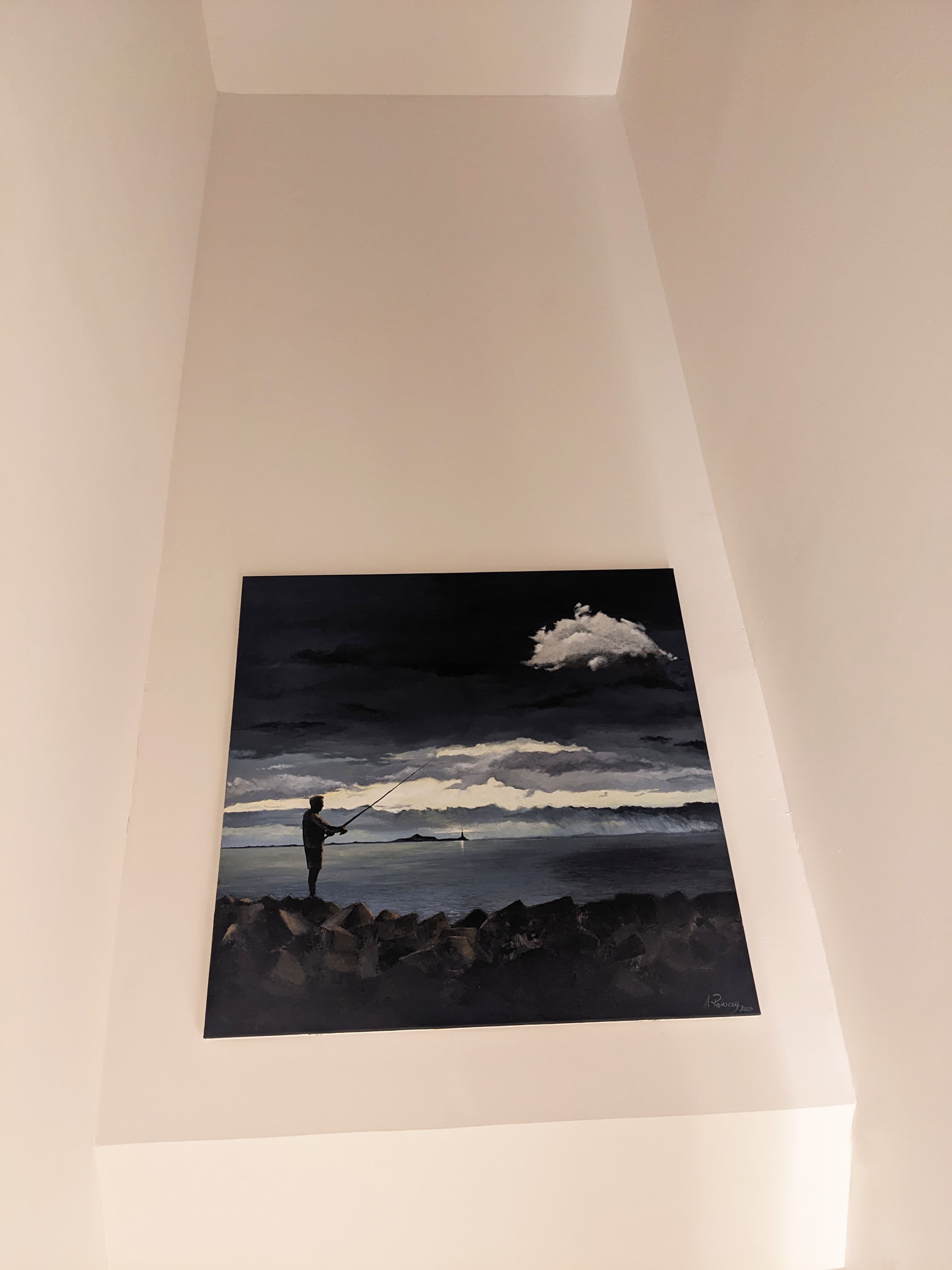 Cloud Catcher - Surrealistic Acrylic Landscape Art thumbnail-1