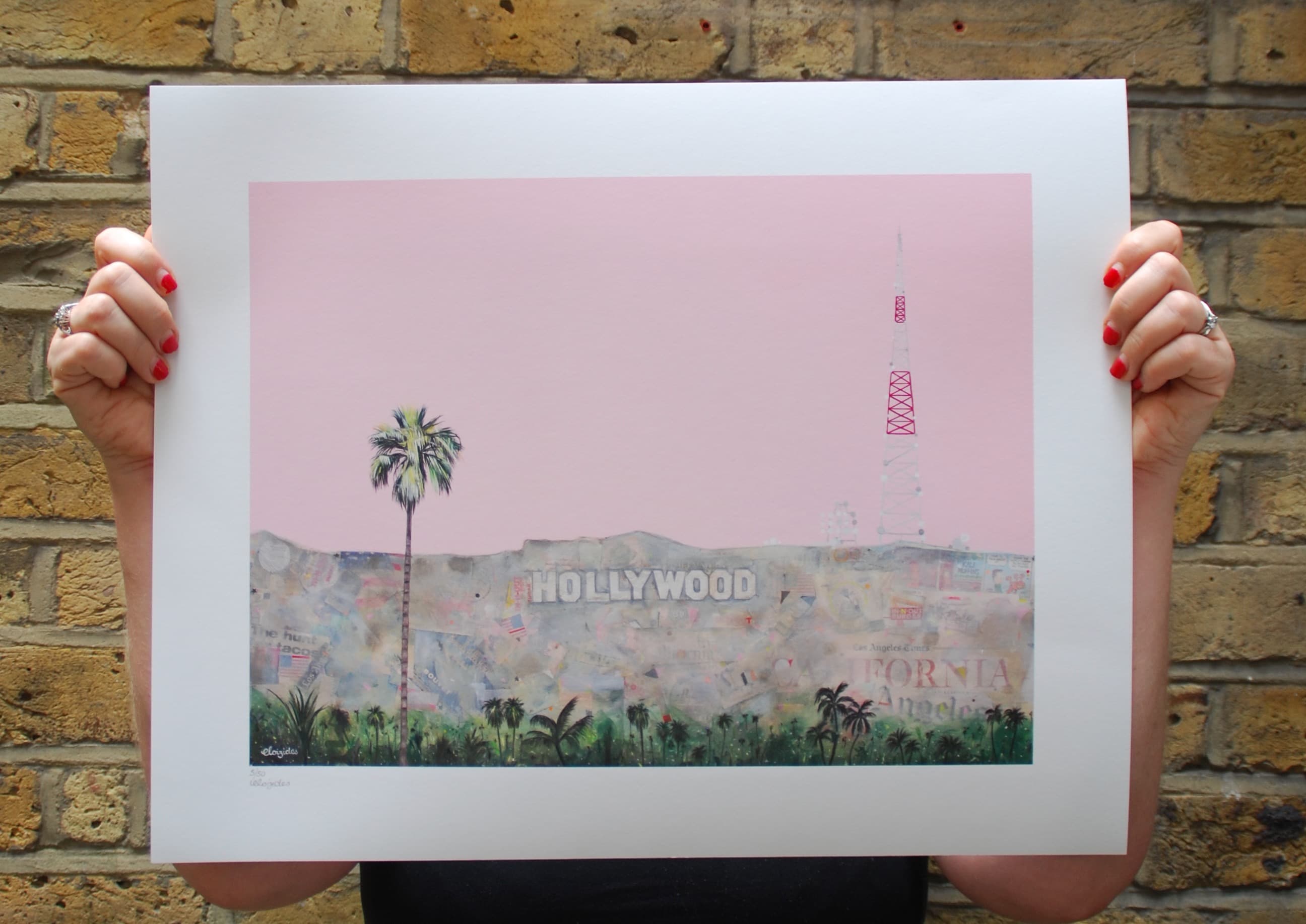 Pink Hollywood Giclee Print