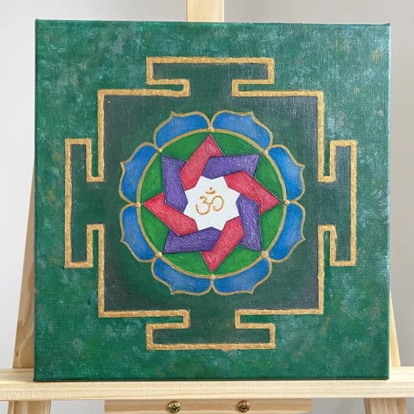 Gayatri Yantra - Spiritual Artwork