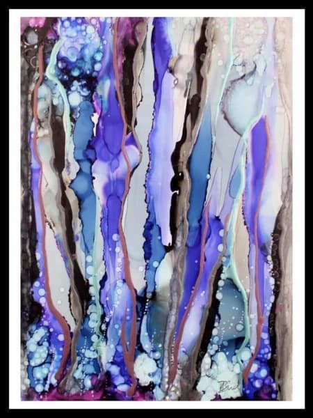 Alcohol Ink Seaweed Art