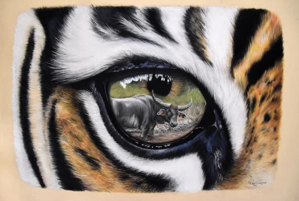 Unrelenting - Eye Reflection Giclee Print