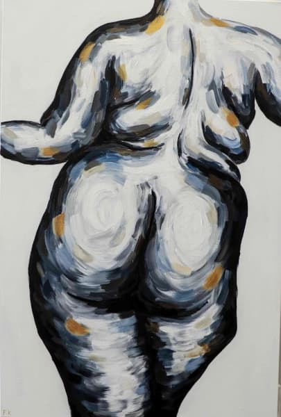 Nyome-Female Back Acrylic on Canvas