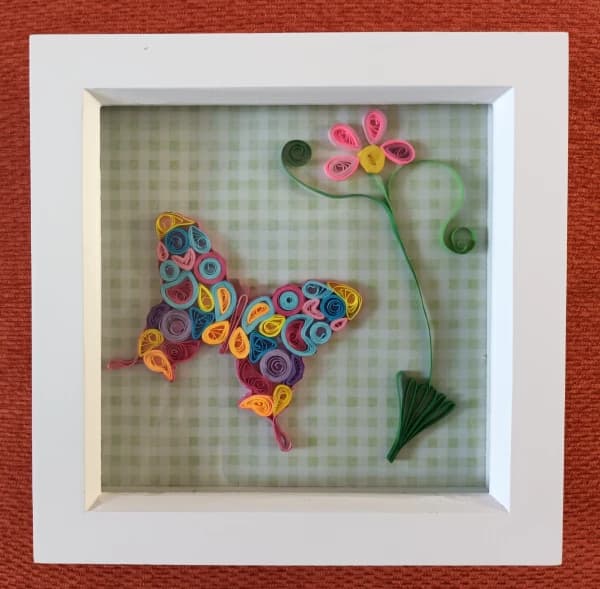 Quilled Art  - 3D Butterfly Fusion