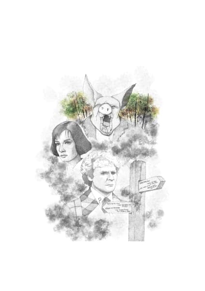 Doctor Who and the Pigman of Cannock Chase - Limited Edition Ink Print