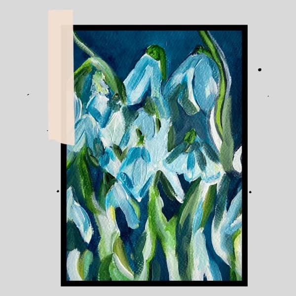 Tobago Palm-Snow Drops Artwork