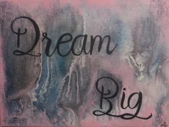 Dream Big - Vibrant Spray Paint Expressionist Art