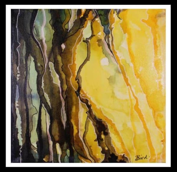 Organic Sunrise Alcohol Ink Art