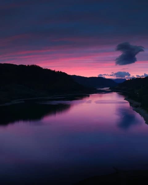 Sunset over Thirlmere