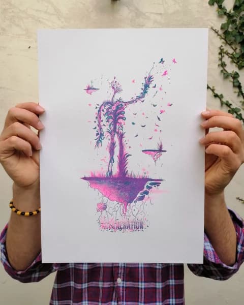 Regeneration - Risograph Print A3