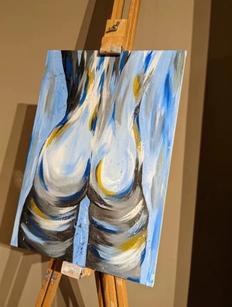 Lady in Blue - Bodies Acrylic Art
