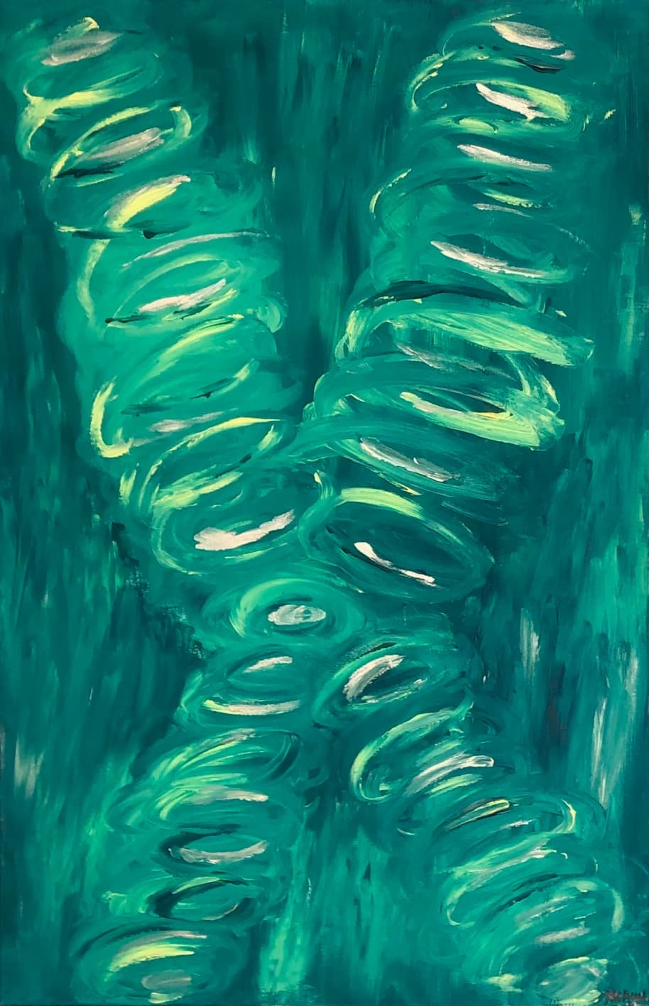 Chromosome Acrylic Abstract Painting
