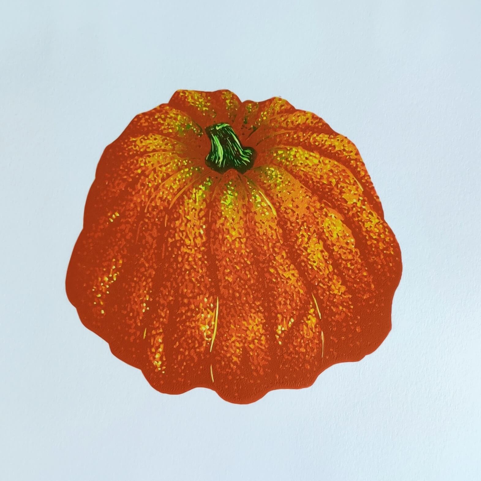 Pumpkin Lino Print thumbnail-0